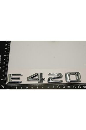 Benz E420 Bagaj Krom Metal 3m 3d Yazı Logo
