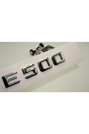 Benz E500 Bagaj Krom Metal 3m 3d Yazı Logo