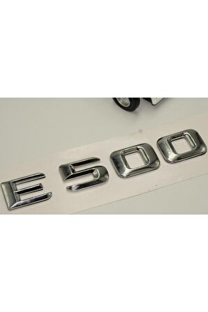 Benz E500 Bagaj Krom Metal 3m 3d Yazı Logo