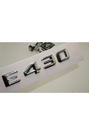 Benz E430 Bagaj Krom Metal 3m 3d Yazı Logo
