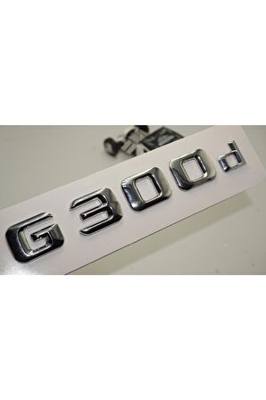 Benz G 300d Bagaj Krom Metal 3m 3d Yazı Logo
