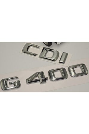 Benz G 400 Cdi Bagaj Krom Metal 3m 3d Yazı Logo
