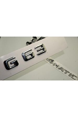 Benz G63 4matic Bagaj Krom Metal 3m 3d Yazı Logo