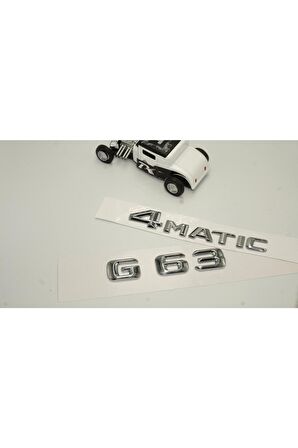 Benz G63 4matic Bagaj Krom Metal 3m 3d Yazı Logo