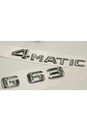 Benz G63 4matic Bagaj Krom Metal 3m 3d Yazı Logo