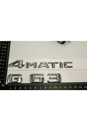 Benz G63 4matic Bagaj Krom Metal 3m 3d Yazı Logo
