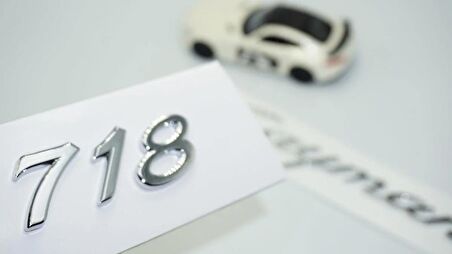 DK Tuning Porsche 718 Cayman Bagaj 3M 3D ABS Yazı Logo Amblem Seti