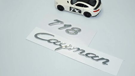 DK Tuning Porsche 718 Cayman Bagaj 3M 3D ABS Yazı Logo Amblem Seti