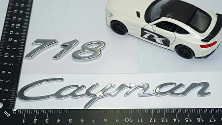 DK Tuning Porsche 718 Cayman Bagaj 3M 3D ABS Yazı Logo Amblem Seti