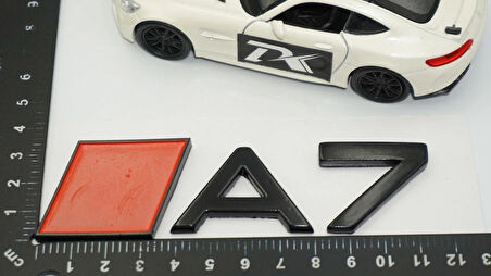 DK Tuning A7 2025+ Bagaj Kırmızı Siyah 3M Yazı Logo Audi İle Uyumlu