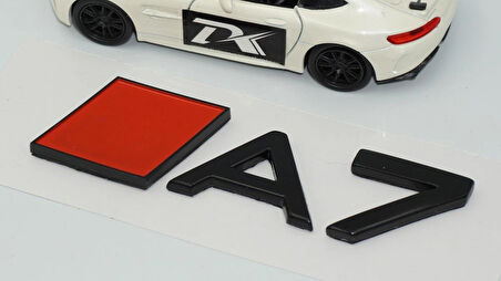 DK Tuning A7 2025+ Bagaj Kırmızı Siyah 3M Yazı Logo Audi İle Uyumlu