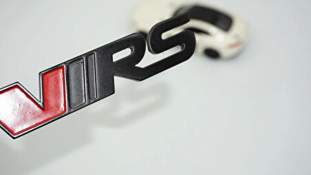 DK Tuning Skoda VRS Bagaj Siyah Kırmızı Logo Arma Amblem