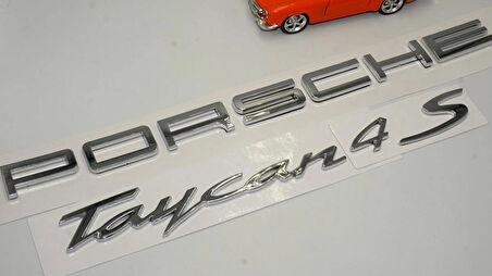 DK Tuning Porsche Taycan 4S Bagaj Krom ABS Yazı Logo Amblem Seti