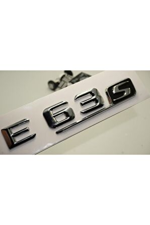 Benz E 63s Bagaj Krom Metal 3m 3d Yazı Logo