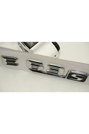 Benz E 63s Bagaj Krom Metal 3m 3d Yazı Logo