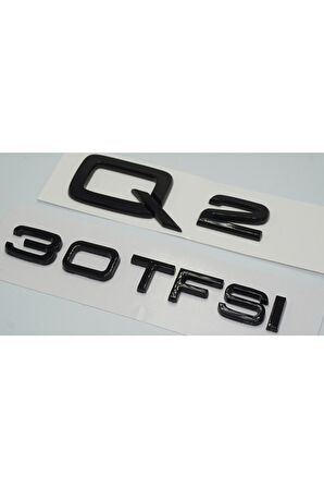 Audi Q2 30 Tfsi Parlak Siyah Abs 3m 3d Bagaj Yazı Logo Orjinal Ürün