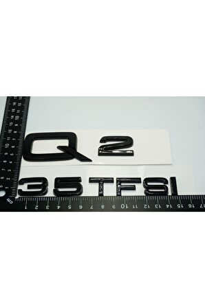 Audi Q2 35 Tfsi Parlak Siyah Abs 3m 3d Bagaj Yazı Logo Orjinal Ürün