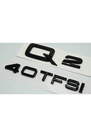 Audi Q2 40 Tfsi Parlak Siyah Abs 3m 3d Bagaj Yazı Logo Orjinal Ürün