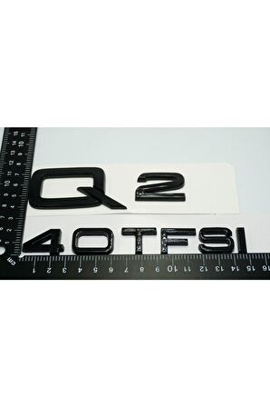 Audi Q2 40 Tfsi Parlak Siyah Abs 3m 3d Bagaj Yazı Logo Orjinal Ürün