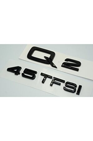 Audi Q2 45 Tfsi Parlak Siyah Abs 3m 3d Bagaj Yazı Logo Orjinal Ürün