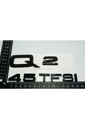 Audi Q2 45 Tfsi Parlak Siyah Abs 3m 3d Bagaj Yazı Logo Orjinal Ürün