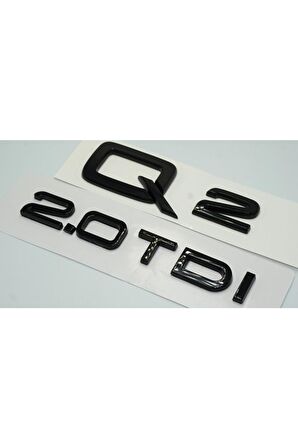 Audi Q2 2.0 Tdi Parlak Siyah Abs 3m 3d Bagaj Yazı Logo Orjinal Ürün