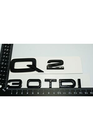 Audi Q2 30 Tdi Parlak Siyah Abs 3m 3d Bagaj Yazı Logo Orjinal Ürün