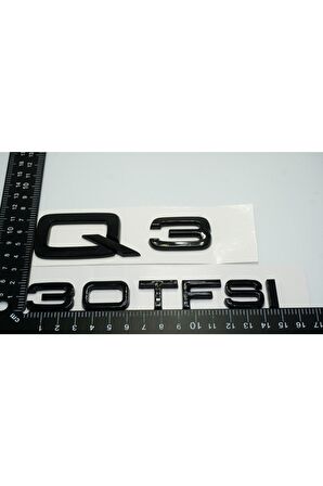 Audi Q3 30 Tfsi Parlak Siyah Abs 3m 3d Bagaj Yazı Logo Orjinal Ürün