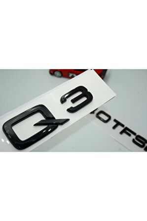 Audi Q3 40 Tfsi Parlak Siyah Abs 3m 3d Bagaj Yazı Logo Orjinal Ürün