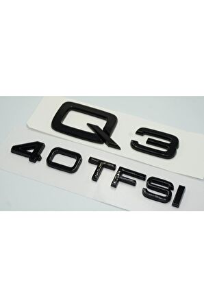 Audi Q3 40 Tfsi Parlak Siyah Abs 3m 3d Bagaj Yazı Logo Orjinal Ürün