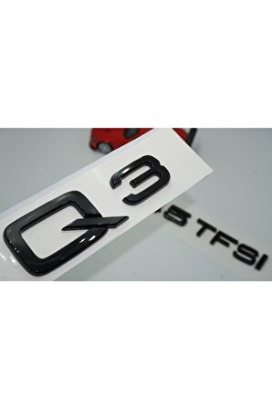 Audi Q3 45 Tfsi Parlak Siyah Abs 3m 3d Bagaj Yazı Logo Orjinal Ürün