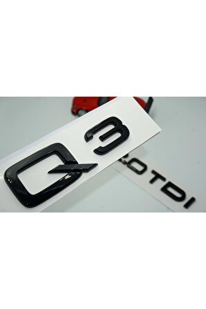 Audi Q3 2.0 Tdi Parlak Siyah Abs 3m 3d Bagaj Yazı Logo Orjinal Ürün
