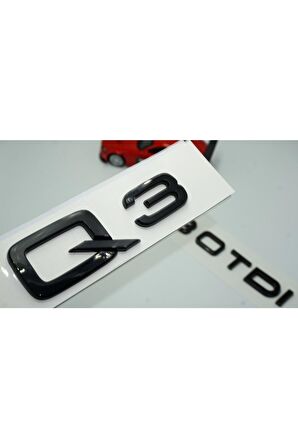 Audi Q3 30 Tdi Parlak Siyah Abs 3m 3d Bagaj Yazı Logo Orjinal Ürün