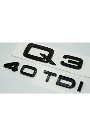Audi Q3 40 Tdi Parlak Siyah Abs 3m 3d Bagaj Yazı Logo Orjinal Ürün