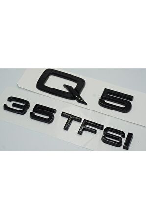 Audi Q5 35 Tfsi Parlak Siyah Abs 3m 3d Bagaj Yazı Logo Orjinal Ürün