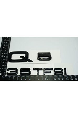 Audi Q5 35 Tfsi Parlak Siyah Abs 3m 3d Bagaj Yazı Logo Orjinal Ürün