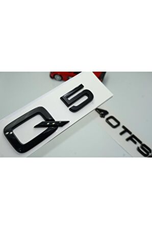 Audi Q5 40 Tfsi Parlak Siyah Abs 3m 3d Bagaj Yazı Logo Orjinal Ürün