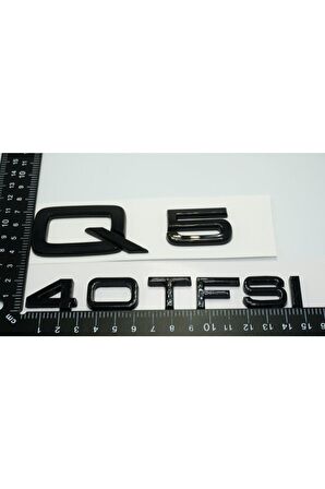 Audi Q5 40 Tfsi Parlak Siyah Abs 3m 3d Bagaj Yazı Logo Orjinal Ürün