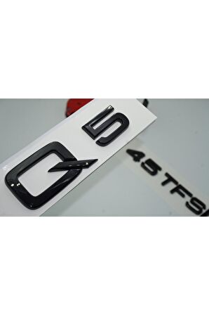 Audi Q5 45 Tfsi Parlak Siyah Abs 3m 3d Bagaj Yazı Logo Orjinal Ürün