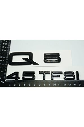 Audi Q5 45 Tfsi Parlak Siyah Abs 3m 3d Bagaj Yazı Logo Orjinal Ürün