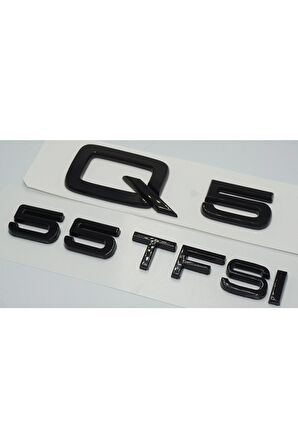 Audi Q5 55 Tfsi Parlak Siyah Abs 3m 3d Bagaj Yazı Logo Orjinal Ürün