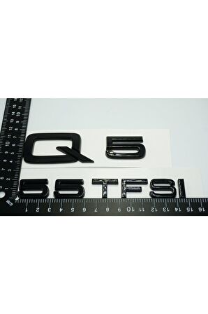 Audi Q5 55 Tfsi Parlak Siyah Abs 3m 3d Bagaj Yazı Logo Orjinal Ürün