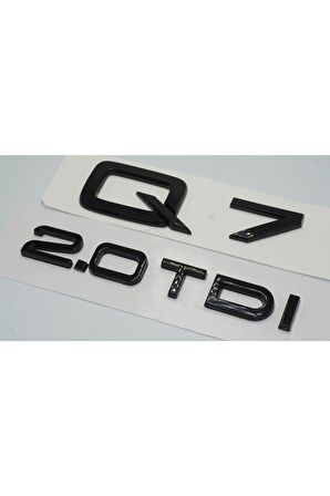 Audi Q7 2.0 Tdi Parlak Siyah Abs 3m 3d Bagaj Yazı Logo Orjinal Ürün