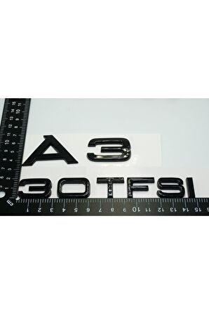 Audi A3 30 Tfsi Parlak Siyah Abs 3m 3d Bagaj Yazı Logo Orjinal Ürün
