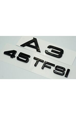 Audi A3 45 Tfsi Parlak Siyah Abs 3m 3d Bagaj Yazı Logo Orjinal Ürün