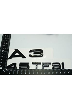 Audi A3 45 Tfsi Parlak Siyah Abs 3m 3d Bagaj Yazı Logo Orjinal Ürün