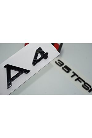 Audi A4 35 Tfsi Parlak Siyah Abs 3m 3d Bagaj Yazı Logo Orjinal Ürün