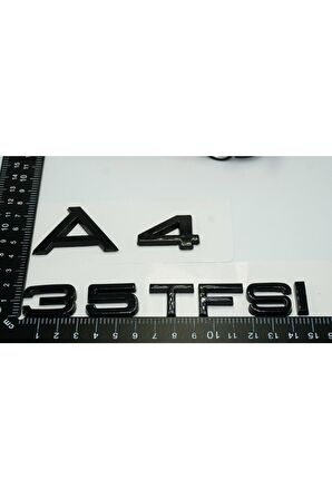 Audi A4 35 Tfsi Parlak Siyah Abs 3m 3d Bagaj Yazı Logo Orjinal Ürün