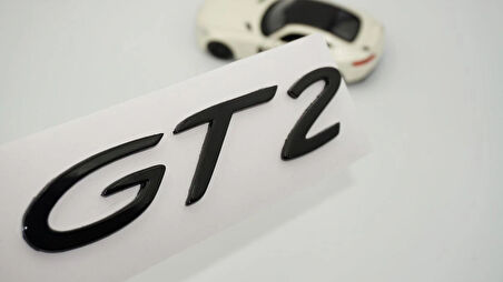DK Tuning Porsche 911 GT2 Bagaj Siyah ABS Yazı Logo Amblem