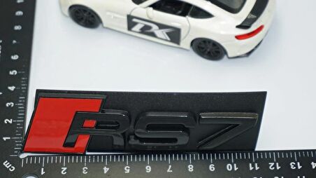 DK Tuning RS7 Siyah Kırmızı 3D Ön Panjur Logo Audi İle Uyumlu